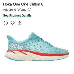 Hoka Women’s Clifton 8 size 8.5B - never worn